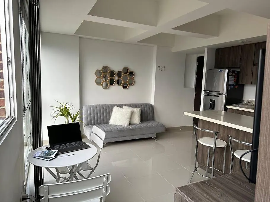 Apartmán Moderno Loft Poblado Con Vista A Las Montanas 1712 Medellín