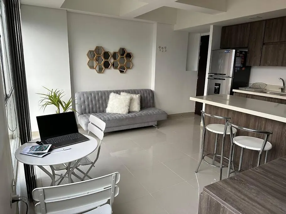 Apartmán Moderno Loft Poblado Con Vista A Las Montanas 1712 Medellín